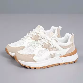 Spring platform dad shoes student running mesh sports shoes soft sole non-slip casual shoes women 35