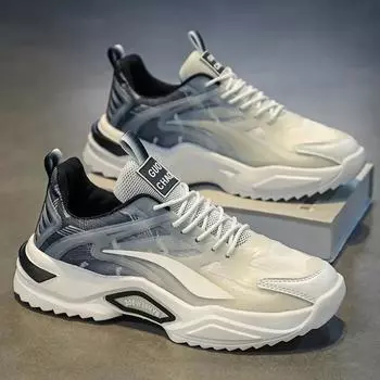 Spring Trendy Mens Casual Shoes Designer Comfortable Breathable Men Sports Shoes High Quality Brand Thick Bottom Man Board Shoes 39