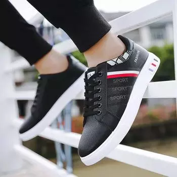 Spring White Shoes Men Shoes Men s Casual Shoes Fashion Sneakers Street Cool Man Footwear Zapatos De Hombre 39 чёрный