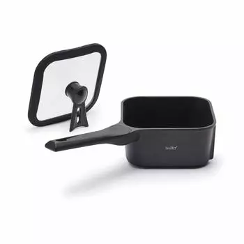 Square frying pan sutto 16 x 8 cm Compatible with all heat sources Black deep type Doshisha (gas fire/IH compatible) чёрный