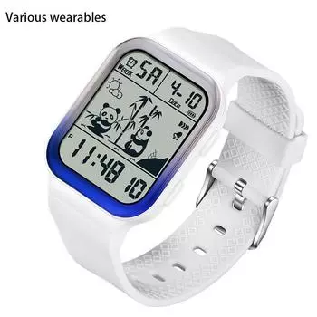 Square Gradient Electronic Watch for Teenagers and Students Outdoor Waterproof Trendy Men s and Women s Watch