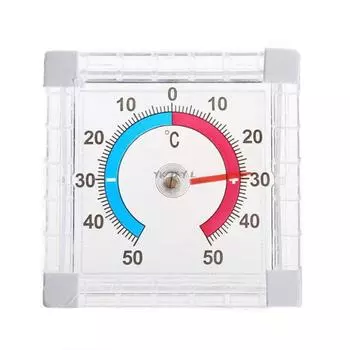 Square Graduated Disc Self Adhesive Wall thermometer Multimeter Temperature Thermometer Home 7.6CM