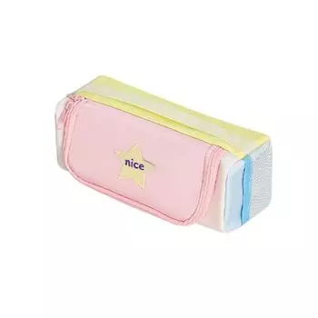 Square Large Capacity Pencil Bag Desktop Storage Stationery Storage Bag Student StyleA
