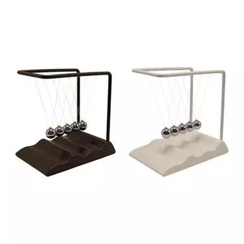 Square Newton Balls Kid Gift with Base Force Transfer Balance Bumper Balls чёрный