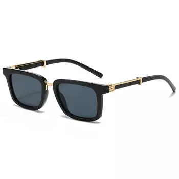 Square Retro Men S And Women S Sunglasses Sunglasses, Uv Protection Sunscreen Sunglasses regular