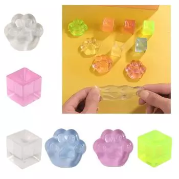 Игрушка-сдавливатель TPR Ice Cube Soft Игрушка для снятия стресса Вентиляционная игрушка для вечеринки Игрушка для снятия давления СДВГ ОКР Игрушка для снятия стресса 1