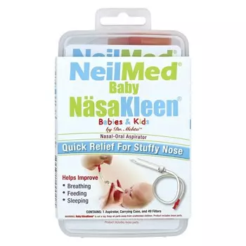 Squip, Назально-оральный аспиратор NeilMed NasaKleen для младенцев и детей, 1 шт.