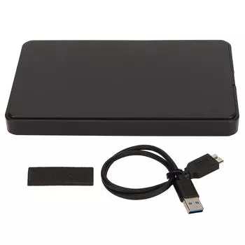 SSD-адаптер для корпуса USB3.0 2,5 дюйма, механический твердотельный накопитель Sata, последовательный порт, внешний мобильный жесткий диск чёрный