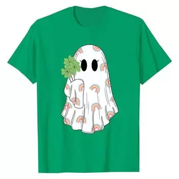 St. Patrick s Day Printed Trendy High Street Top Loose T-Shirts Women’s S