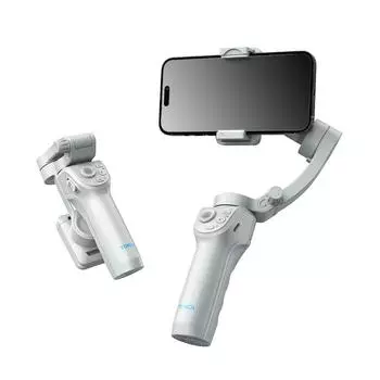 Стабилизатор подвеса с заполняющей подсветкой для смартфона, 3-осевой ручной стабилизатор с защитой от сотрясений и складной штатив для iPhone Android