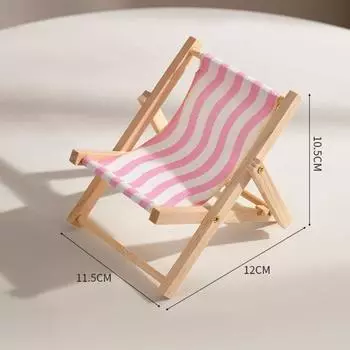 Stable Beach Chair Mobile Phone Bracket Multi-function Mobile Phone Rack Home/Office Pink Stripe