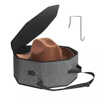 Stackable Foldable Hat Case Cardboard Support Cowboy Hat Organizer For Cowboy Caps