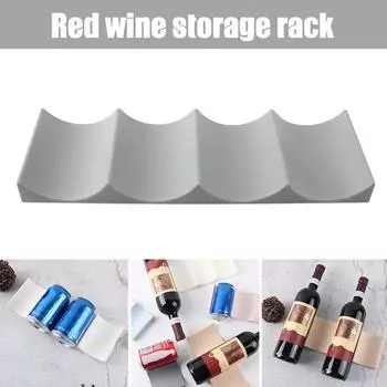 Stackable Wine Bottle Rack Refrigerator Bottle Holder Countertop Wine Bottle Can Organizer for Tabletop Pantry Cabinet Wine Rack хаки