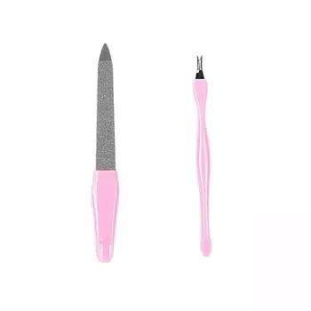 Stainless Cuticle Remover Durable Smoothing Dead Skin Clippers Double Sided Nail Polishing Strip Nail Trimming Tool