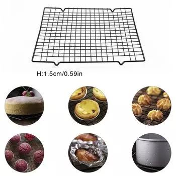 Stainless Steel BBQ Bread Cake Cooling Rack Drip Dry Rack Cooling Grid Baking Pan Non stick Kitchen Household Baking Tools