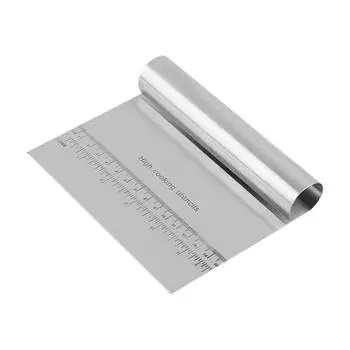 Stainless Steel Cake Scraper 5.9 Cutters Baking Cake Cooking Dough Scraper Fondant Spatulas