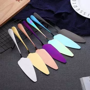 Stainless Steel Cake Shovel Knife Pie Pizza Cheese Server Divider Knives Baking Convenience Tools Cake Decoration Accessories золотой
