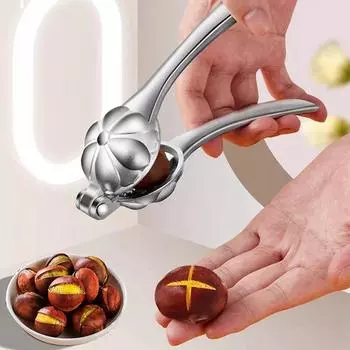 Stainless Steel Chestnut Opening Machine 2in1 Chestnut Opener Chestnut Cracker Opener Walnut Pliers Sheath Cutter Kitchen Tools