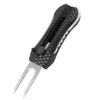 Stainless Steel Golf Divot Tool Cleaner Golf Ball Marker Portable Golf Accessory