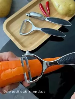 Stainless Steel Kitchen Acceesories Vegetable Peeler Camping Multifunction Home Radish Grater Kitchens Accessories Fruit Tools светло-зеленый