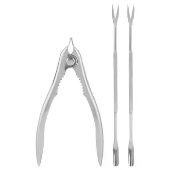 Stainless Steel Lobster Crab Cracker Shell Claw Seafood Forks Nuts Opener Kitchen Gadgets