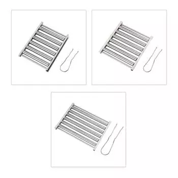 Stainless Steel Sausage Roller Rack Portable Roller Grills Rack Holder X3UC