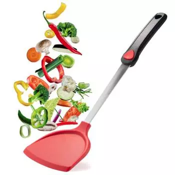 Stainless Steel Silicone Pot Shovel for Kitchen Cooking Tool