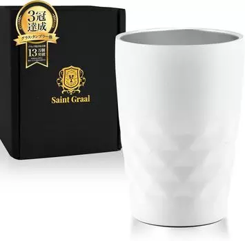 Stainless Steel Vacuum Cold Heat Birthday Day Beer Highball [SaintGraal] Tumbler, Insulated, Retention, Retention, Gift, Men s, Father s Gift, Glass, белый