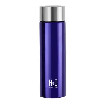Stainless Steel Water Bottle 1000ml, Blue | ISI Certified | Single Wall |Leakproof, Rust-Proof | Food Grade, Easy to Carry | Ideal for Fridge