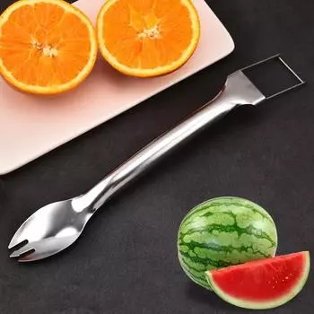 Stainless Steel Watermelon Slicer Multi Functional Dual Head Splitter Digging Fruit Pulp And For Household Kitchen Tools