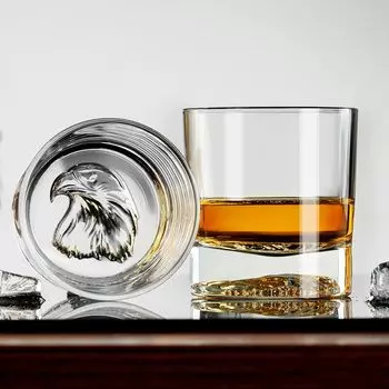 Стакан для виски Eagle Grain, полка для льда, стакан для хоккея на льду, коктейльный бокал, стакан для сакэ, стакан для бренди, питьевой стакан
