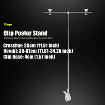 Stand Desktop Backdrop Stand T-Shape Backdrop Stands Background Stand Background Frame Support Cilp Poster Stand