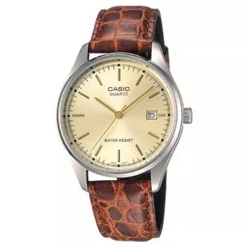 Стандарт часов CASIO (Старая модель) MTP-1175E-9AJF Мужской кожаный ремешок Коричневый NEW