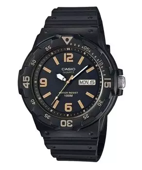 СТАНДАРТНЫЕ кварцевые часы Black x Beige Overseas Model [CASIO] MRW-200H-1B3V мужские [Товар]