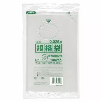 Стандартный пакет Japax LD 9, плотный прозрачный, 100 шт. x 10 шт. [Оптовая закупка] Нет. КС-09 0,025мм