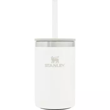 STANLEY повседневная банка-холодильник чашка матовая банка Koozie с трубочкой вакуумный изолированный стакан 350 мл кофе нержавеющая сталь термоизоляция пиво на открытом воздухе