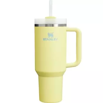 STANLEY Vacuum Quencher Pomelo 1180ml Water Bottle Cold Insulated Stainless Steel Bottle Water Bottle Straw Mug Outdoor Dishwasher Safe Warranty