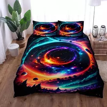 Star Island Duvet Cover Set Without Sheet King Queen Double Full Twin Single Size Bed Linen Set 70x133cm 2pcs