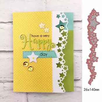 Star Layers Border Edge Metal Cutting Dies Stencil for DIY Scrapbooking Paper Cards cutting dies