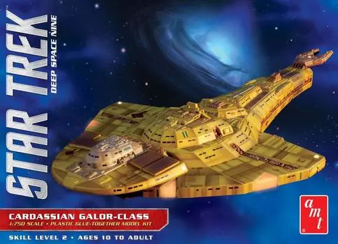 Star Trek Deep Space Nine Cardassian Army Galois Class Cruiser Plastic Model 1/750
