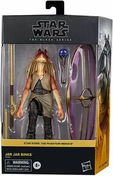 Star Wars Black Series 6-дюймовая фигурка класса люкс Phantom Jar Jar Binks STAR WARS 2021 THE BLACK SERIES 6-дюймовая фигурка класса люкс JAR JAR BINKS Movie