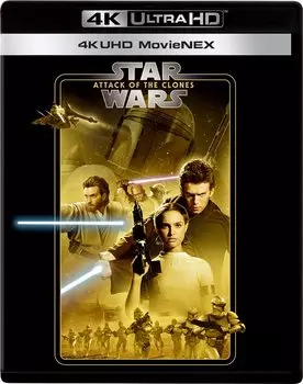 Star Wars Episode Attack of the Clones 4K UHD MovieNEX ULTRA HD Digital Copy MovieNEX II [4K + Blu-ray + + World] [Blu-ray]