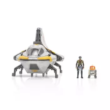 Star Wars Micro Galaxy Squadron Phantom II - 5-дюймовый автомобиль с 2 1-дюймовыми аксессуарами для микрофигурок
