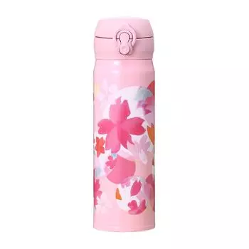 Starbucks SAKURA 2018 Handy Stainless Steel Bottle Full Bloom 500ml Sakura Bottle Tumbler Starbucks
