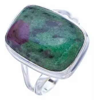 StarGems® Natural Ruby Zoisite Handmade 925 Sterling Silver Ring 8.75 F1341