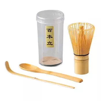 Starter (Chasen) for Scoops Set Tea Whisk Spoon Tea + Matcha (Chashaku)+