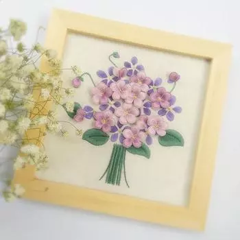 Стартовый набор для вышивания 3D Pansy Flower Stumpwork Crafts DIY для начинающих