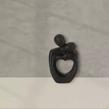 Статуэтка Embrace из смолы, статуэтка, произведение искусства, коллекция ремесел, скульптура, настольное украшение для книжной полки белый