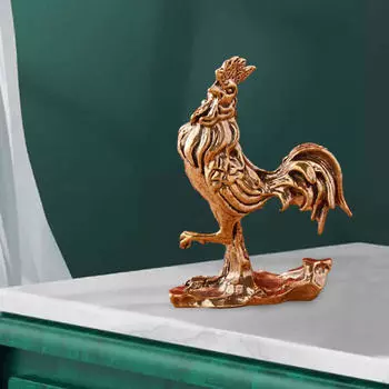 Статуя петуха, декоративная статуэтка, скульптура животного, настольное украшение для прихожей в спальню