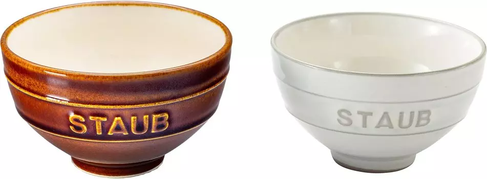 staub Чаван Набор Мэото КОХИКИ Белый L Сделано в Японии Пиалы для риса Набор пиал для риса Японский Ле Чаван Ле М/Каштан Япония Для пары [Официальный продукт] 40508-532 каштановый